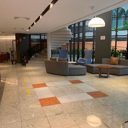 Flat No Hotel Cosmopolitan Com Estacionamento Gratis E Piscina Сантос Екстериор снимка
